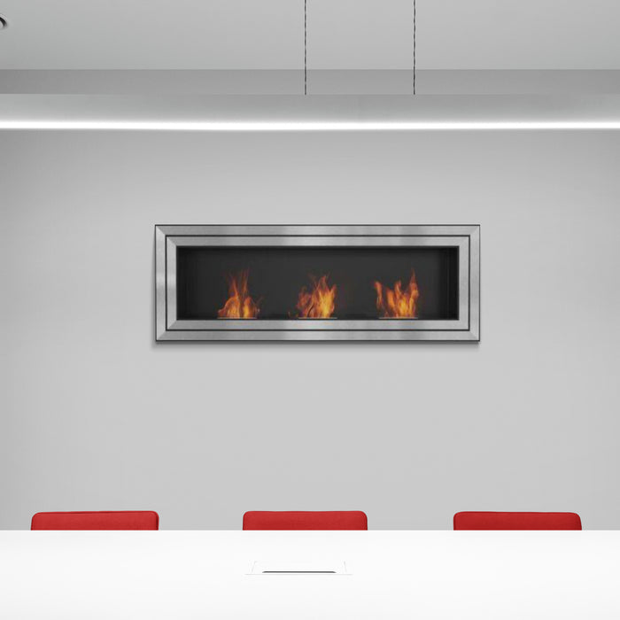 Væghængt aflang biopejs. Kan både hænges direkte på væggen eller indbygges. Model 912