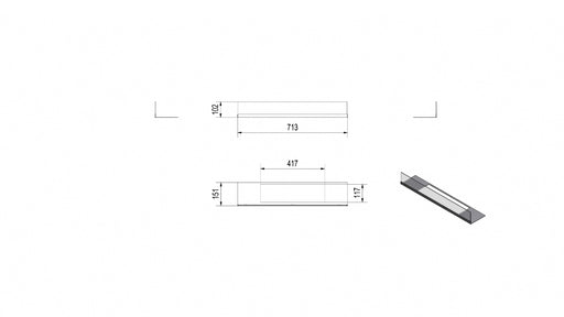 Frontglas til biopejs model 914 - Måltegninger